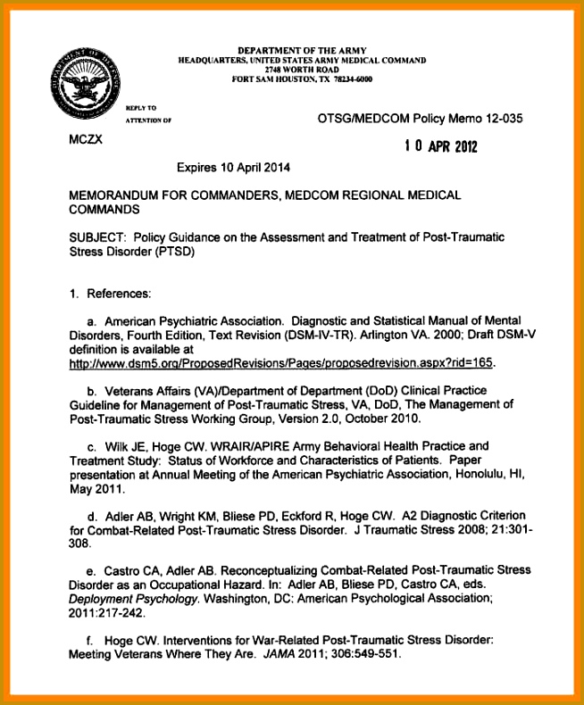 14 Army Memorandum Format 790654
