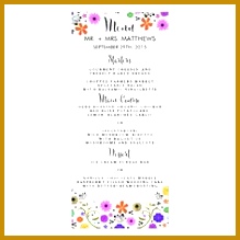 Wedding Menu Template Printable Wedding by AllTheRagePrintables Wedding Menus Pinterest 219219