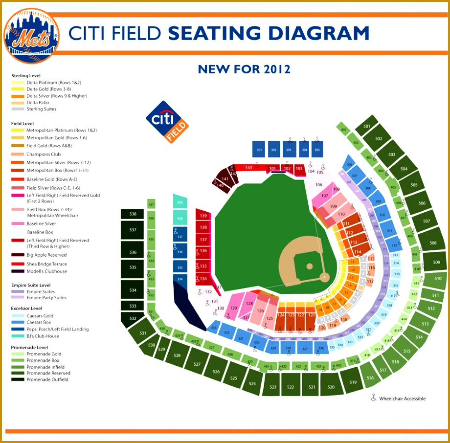 Citi Field Seating Diagram 906920