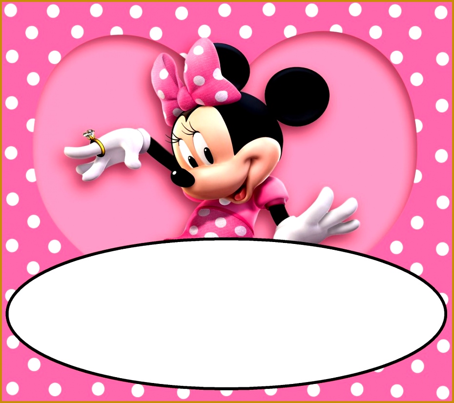 minnie mouse birthday invitation template 930826