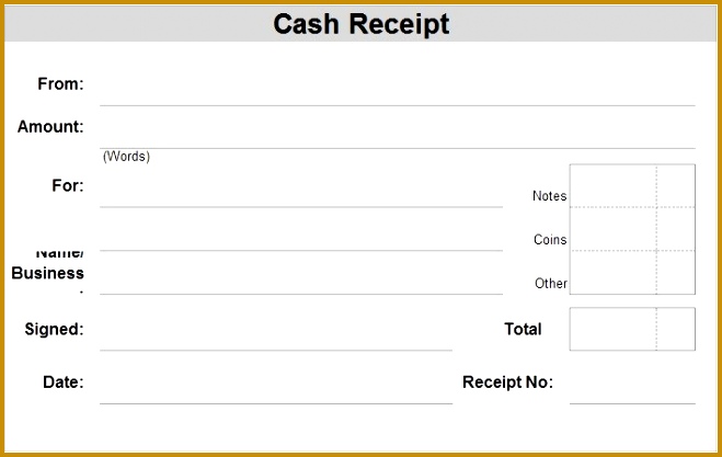 Excel Cash Receipt Template 417659