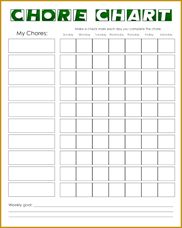 Chore chart Free Printable Coloring Pages This one is for my teen 744595