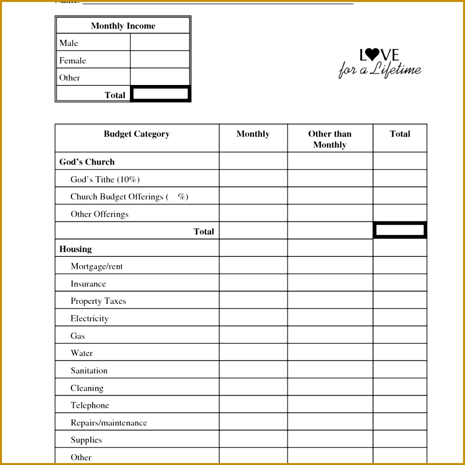 Monthly Bill Bud Template And Monthly Bud Planner Template Free Download 952952