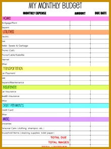 Monthly Bud Planner I made Anderson Publications Graphic Design Pinterest 219295