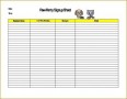 7 Monthly Sign Up Sheet Template