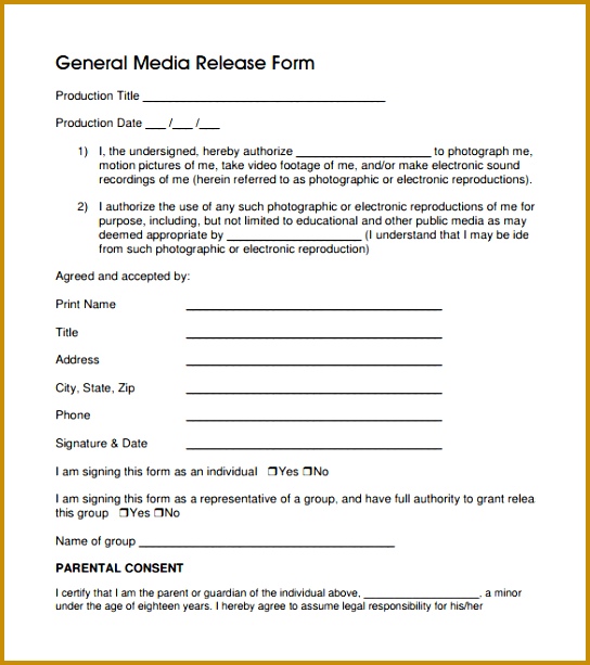 Video Release Forms Image Release Form Lakesuperiordental 3oiao General Release Form 7 Free Samples Examples & Formats 613544