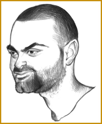 NBA Player Tony Parker Art Drawing Sketch Eva 406334
