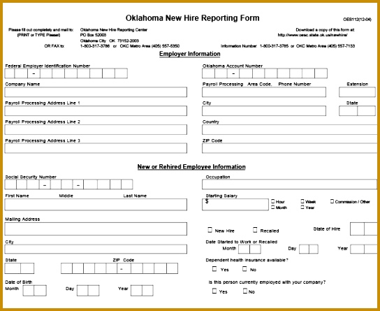 Employee Forms Templates 544445