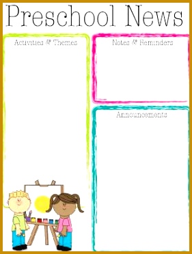 Preschool Newsletter Cliparts 372281