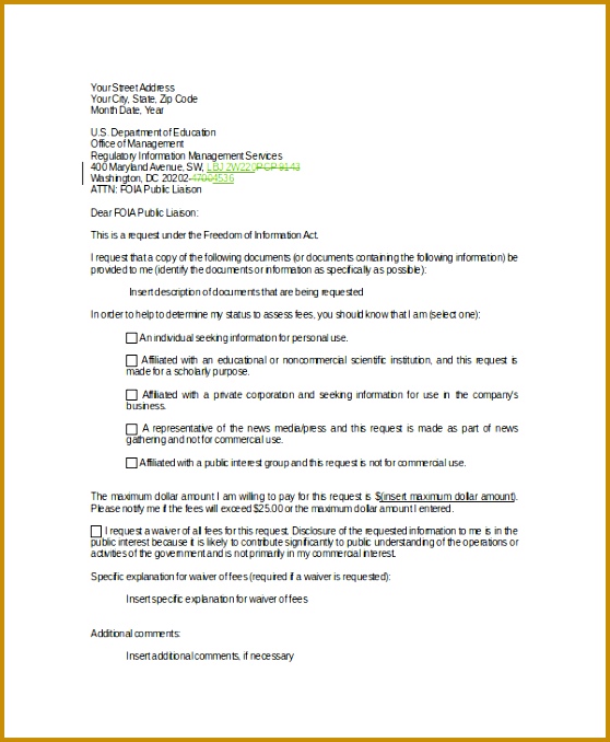 Formal Request Letter Format 678558