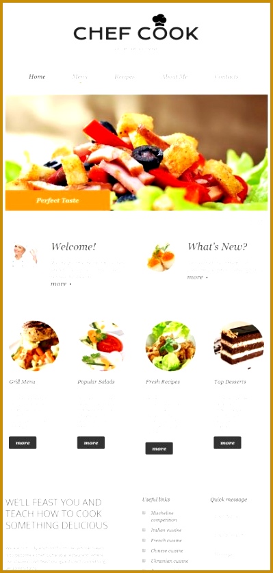 Website for online food ordering food website CMS 399837