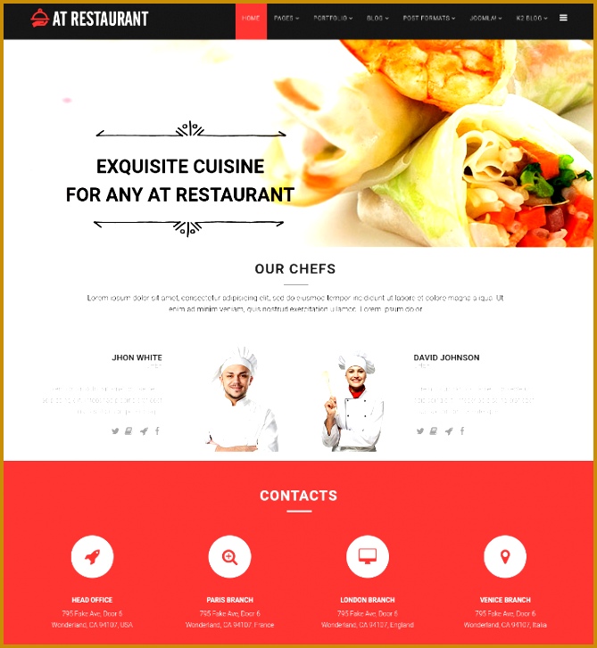 responsive online food ordering delivery website template 727669