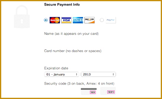 Threadless Credit Card UI Design Pattern 335545