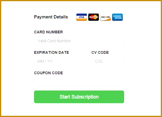 Simple Payment Form using Bootstrap 548394