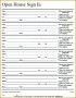 6 Open House Sign In Sheet Pdf