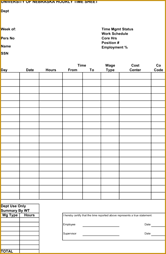 Overtime Sheet Template Download In Pdf Format 1036677