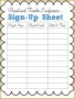 7 Party Sign Up Sheet Template