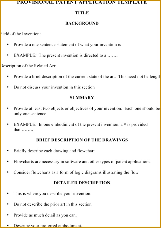 Provisional Patent Application Template 793558
