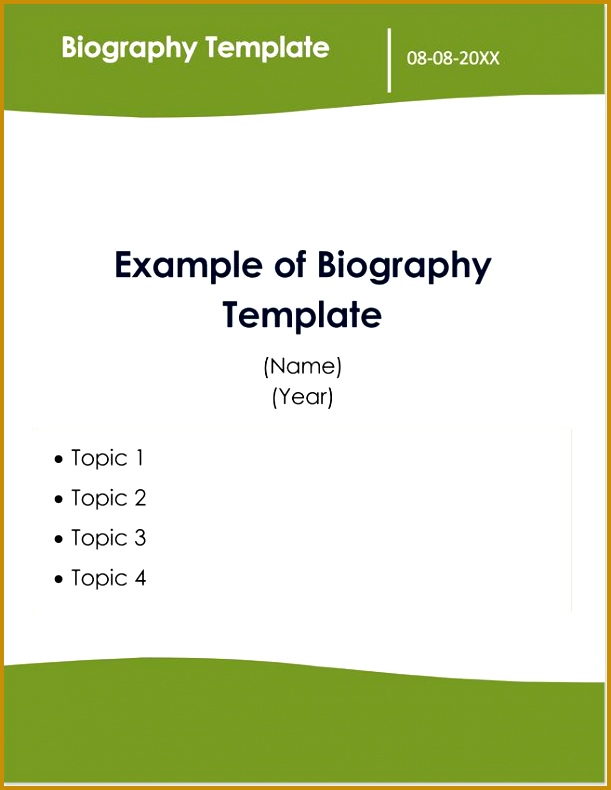 38 Biography Templates with Download in Word & PDF 790611