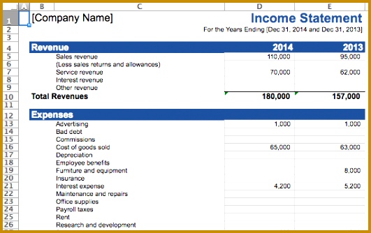 spreadsheets finances in e 531334