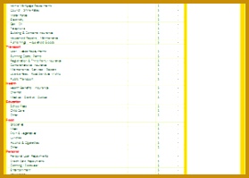 Personal Weekly Bud Planner Template 199279