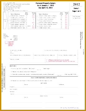 personal property return maryland 2012 form 358277