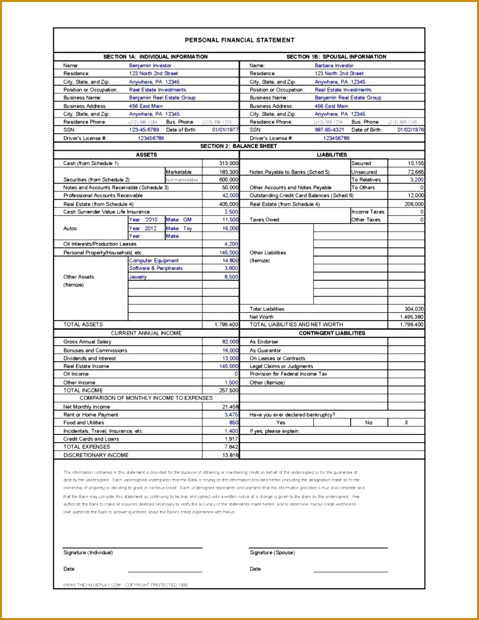 personal trust detailed statement statement template for Ifrs Financial Statements Template Excel business plan example real estate financial statement 1276986