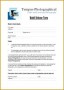 3 Photographer Copyright Release form Template