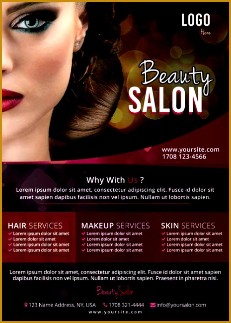 free beauty salon flyer templates the free beauty salon flyer template for photoshop free 465650