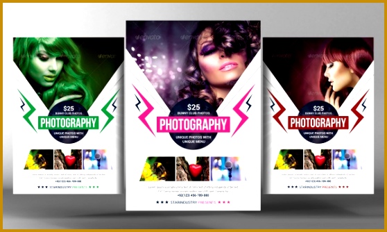 Salon shop Flyer Template 334558