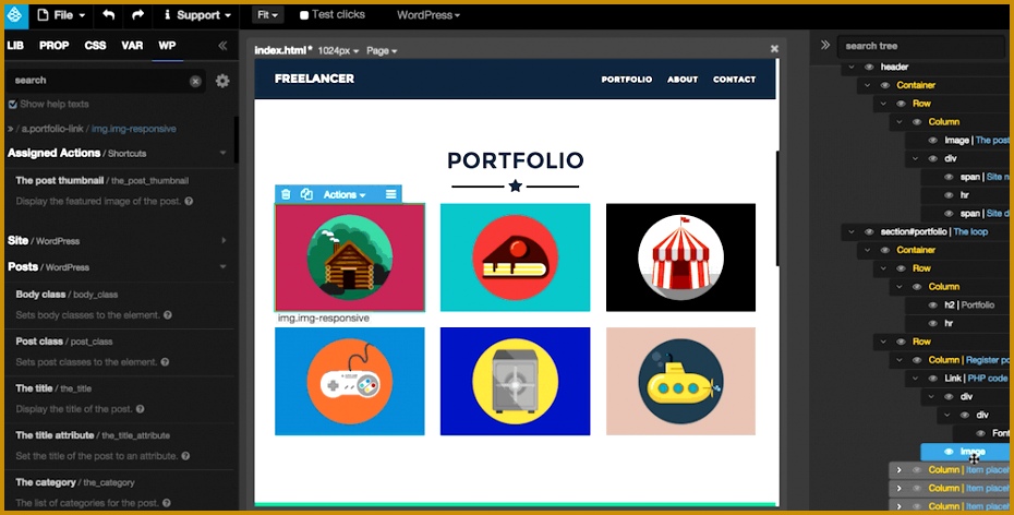 Pinegrow works with other frameworks 472930