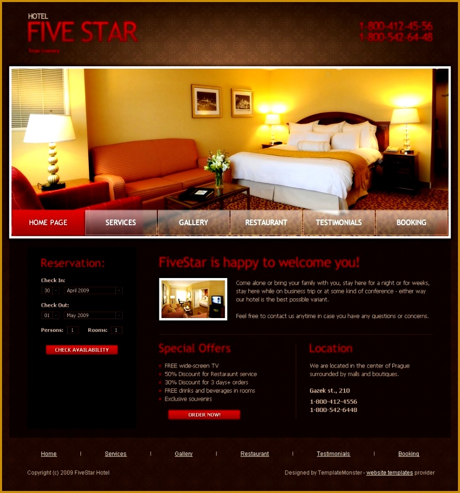 Free Hotel Website Template Website Template New Screenshots BIG 897961
