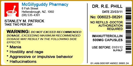 Pill Bottle Labellastgambit Deviantart for Pill Bottle Label Template 279558