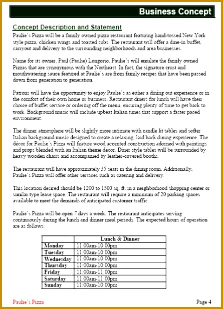 Restaurant Business Plan Template Restaurant Business Plan Template Free Business Template 617445