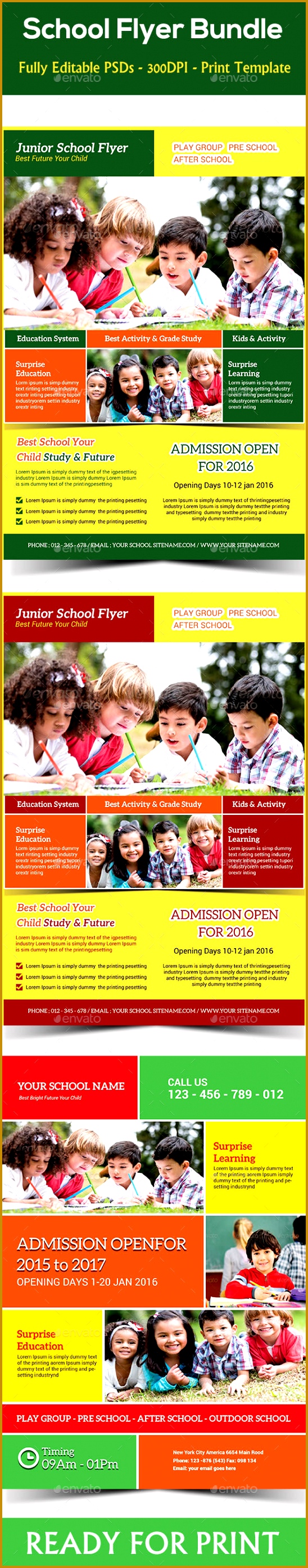 Kids School Flyers Bundle 2790548