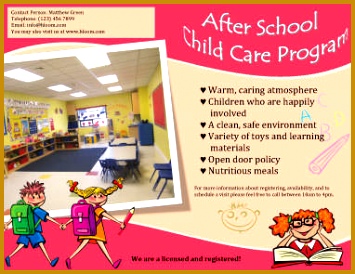 After School Childcare Program Flyer Template 274355