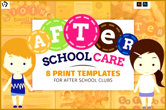 After School Kids Care Template Pack Brochures 358539