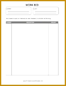 Free Print Contractor Proposal Forms h2boci Includes room for the formal proposal as well as descriptions 283219