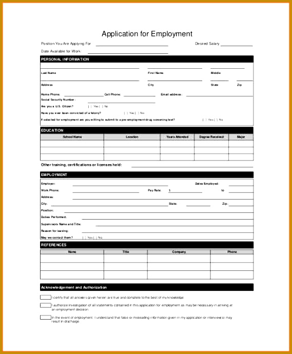 employee acknowledgement form template 690569