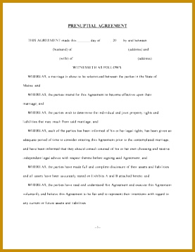 prenuptial agreement form 358277