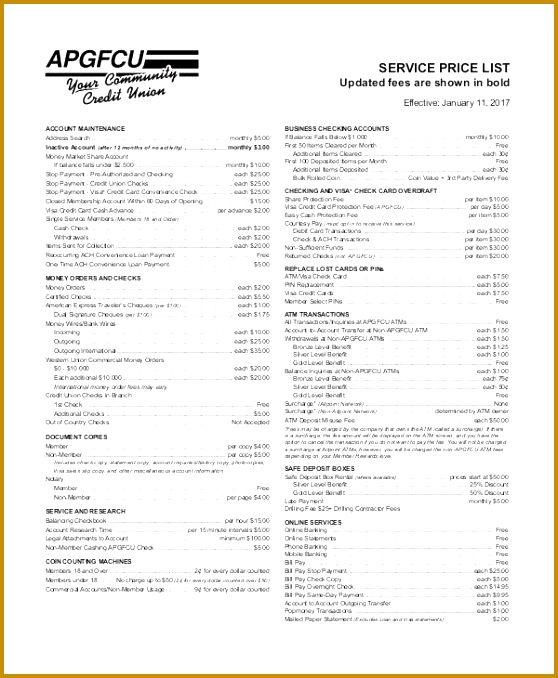 Service Price 678558