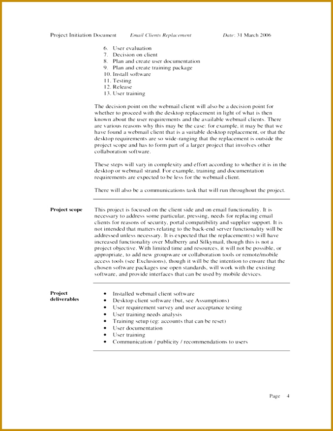 Project initiation document example pdf 876677