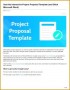 5 Project Proposal Template Word 2010