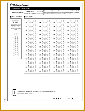 sat answer sheet 297385