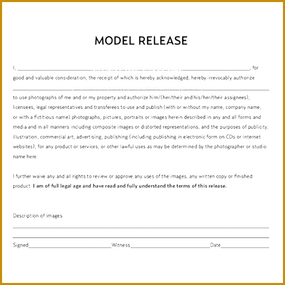 Legal Documents a mercial grapher Should Have Including graphy Release Forms Service Contracts and 558558