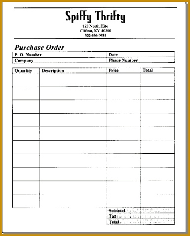 3 sample order form 479385