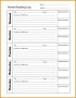6 Reading Log with Summary Template