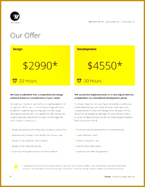 Freelance Designer Proposal Template for at a great deal 607470