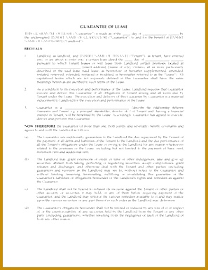 tario Guarantee of mercial Lease 385297