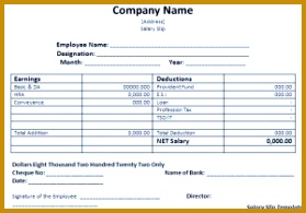 Salary slip template Free Formats Excel Word hwhLt salary slip template 195279
